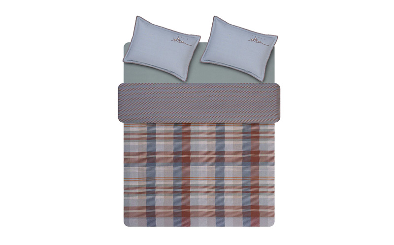 160X220 HAUS RNF DUVET COVER SET - BLUE